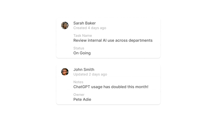 Illustration – audit log dashboard