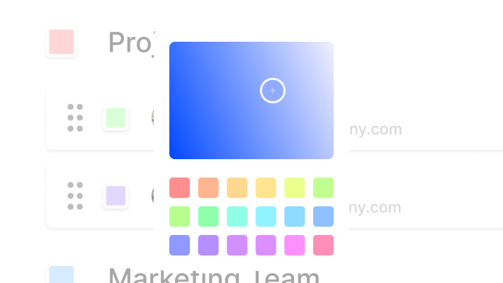 Illustration - group colour selection